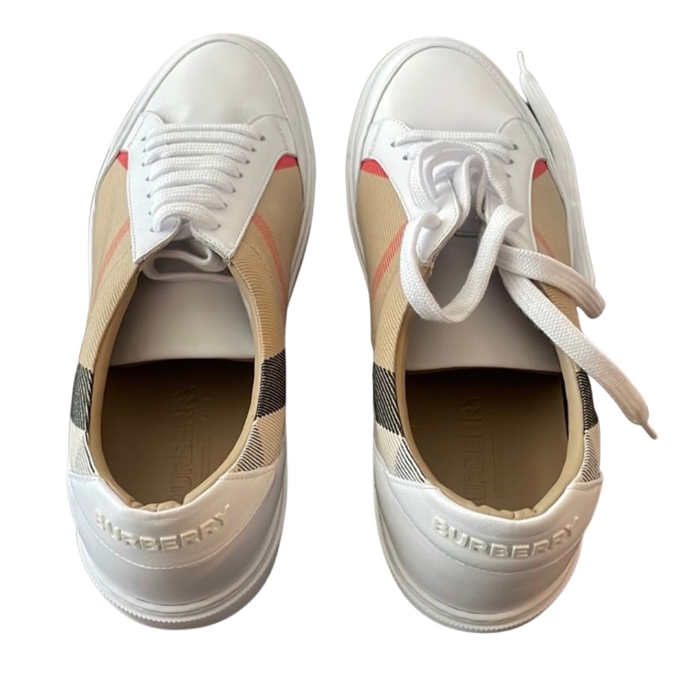 BURBERRY Classic Check Canvas & Leather
Sneakers - Picture 1 of 4